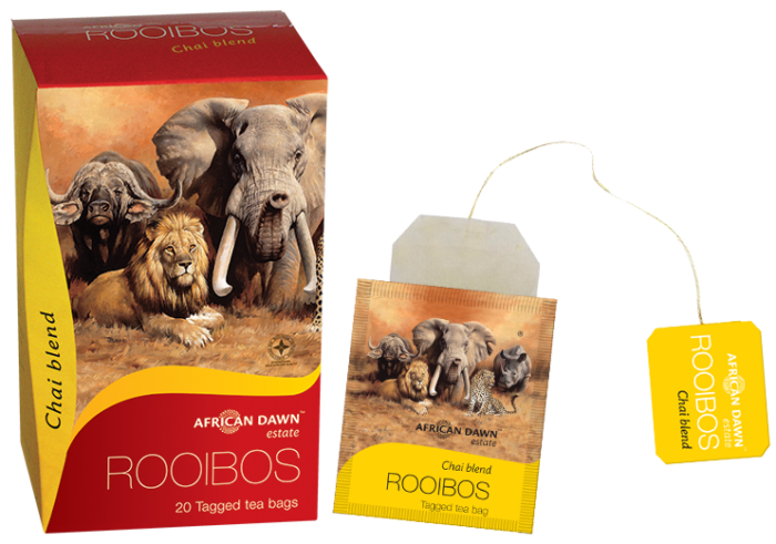 Rooibos te fra African Dawn med Chai Sydafrika te